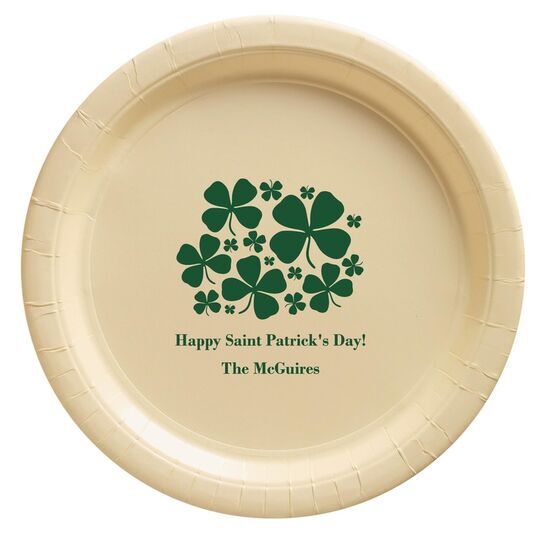 Clovers Paper Plates